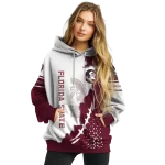florida state seminoles triangular pattern garnet white hoodie best selling