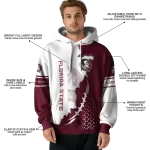 florida state seminoles triangular pattern garnet white hoodie best selling