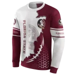 florida state seminoles triangular pattern garnet white hoodie best selling