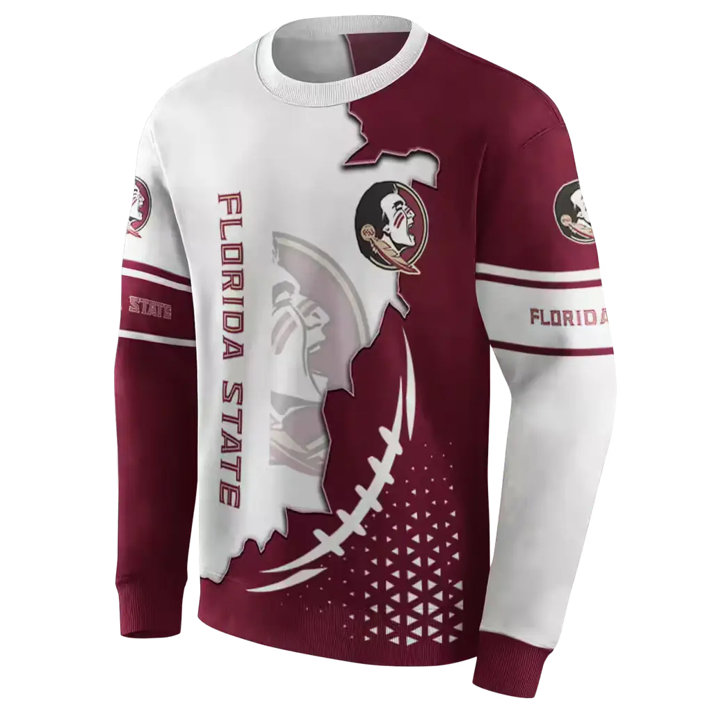 florida state seminoles triangular pattern garnet white hoodie new arrival florida state seminoles triangular pattern garnet white hoodie new arrival