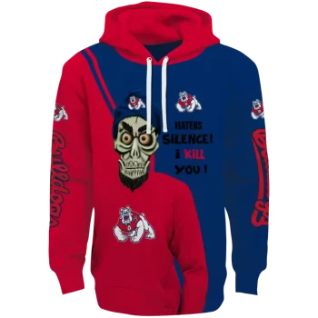 fresno state bulldogs achmed skull red hoodie best selling