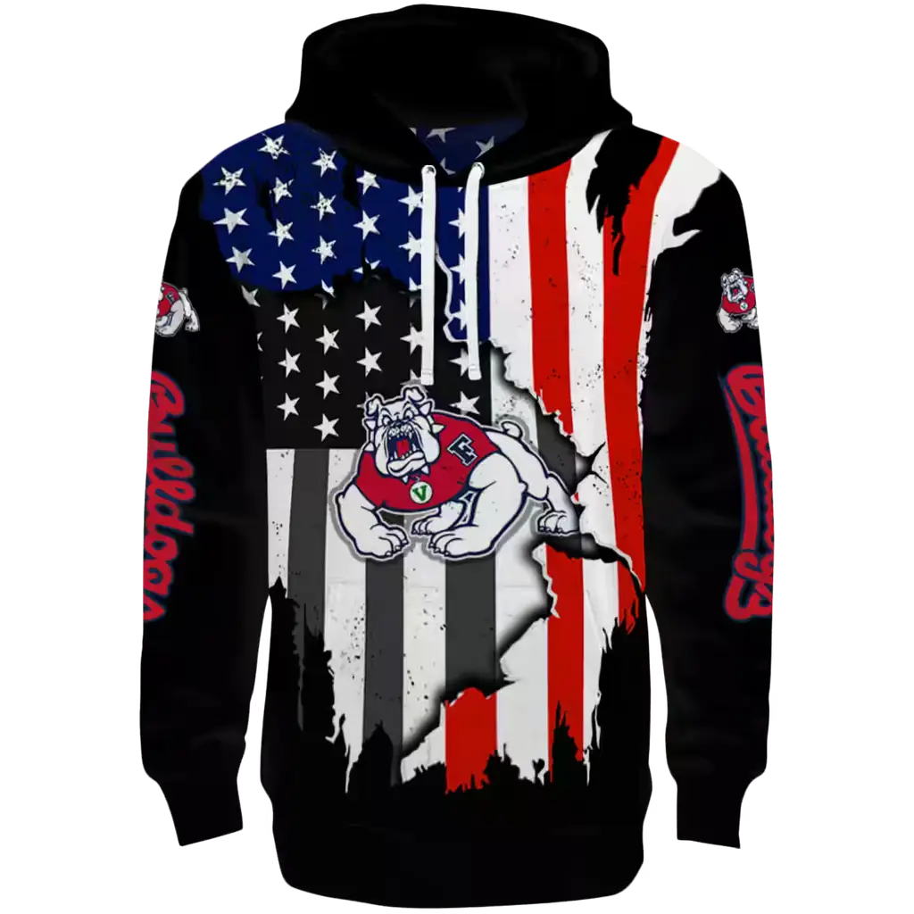 fresno state bulldogs american pride black hoodie best selling fresno state bulldogs american pride black hoodie best selling