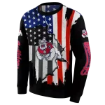 fresno state bulldogs american pride black hoodie best selling