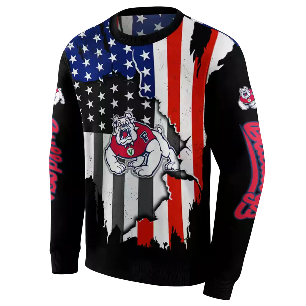 fresno state bulldogs american pride black hoodie new arrival fresno state bulldogs american pride black hoodie new arrival