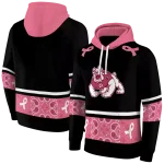fresno state bulldogs awareness ribbon black pink hoodie best selling