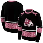fresno state bulldogs awareness ribbon black pink hoodie best selling