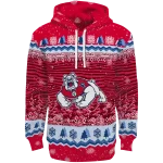 fresno state bulldogs christmas trees red hoodie best selling