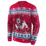 fresno state bulldogs christmas trees red hoodie best selling