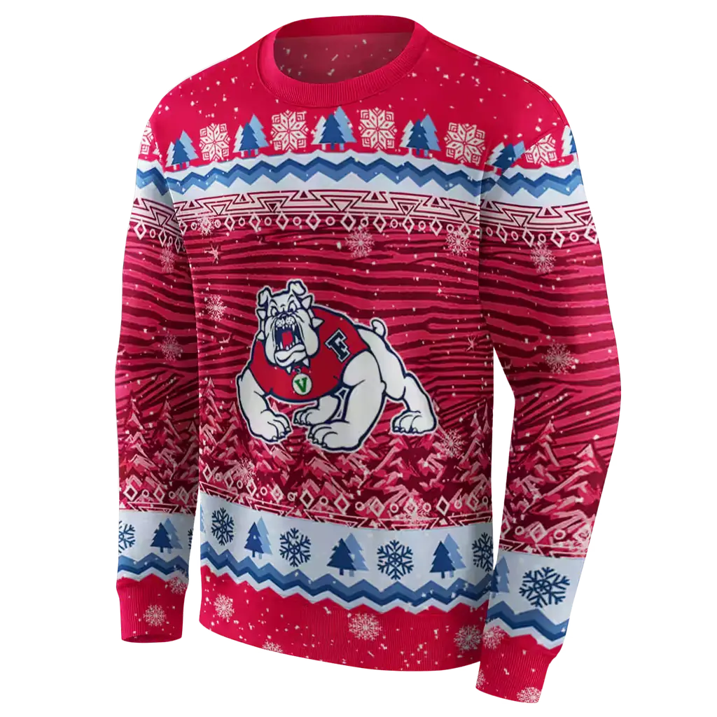 fresno state bulldogs christmas trees red hoodie new arrival fresno state bulldogs christmas trees red hoodie new arrival