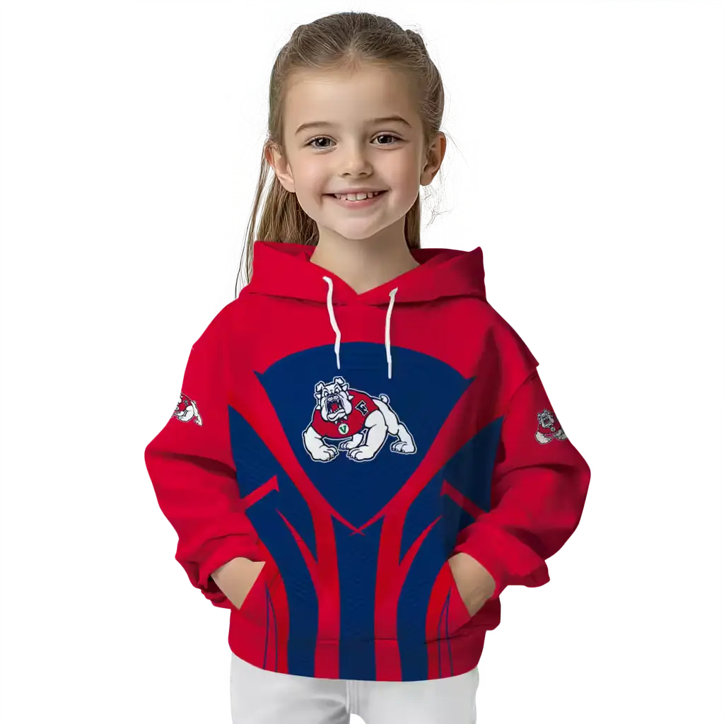 fresno state bulldogs concentric lines red black hoodie top rated fresno state bulldogs concentric lines red black hoodie top rated