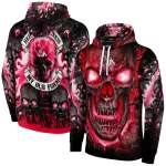 fresno state bulldogs demonic skull red black hoodie best selling