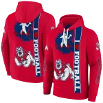 fresno state bulldogs football heartbeat red hoodie best selling