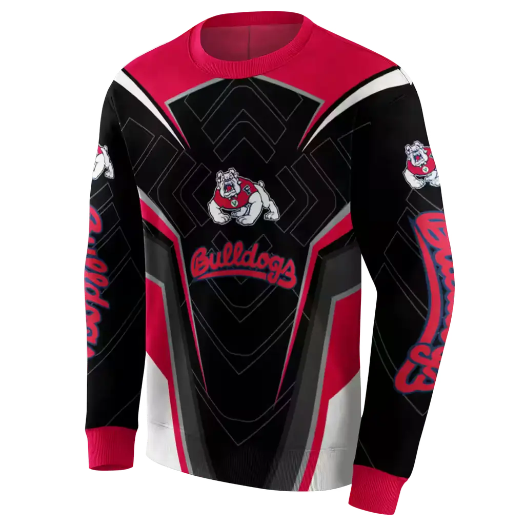 fresno state bulldogs futuristic pattern red black hoodie new arrival fresno state bulldogs futuristic pattern red black hoodie new arrival