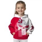 fresno state bulldogs graphic punisher red white hoodie best selling