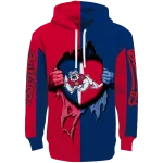 fresno state bulldogs heartbeat graphic red hoodie best selling