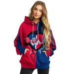fresno state bulldogs heartbeat graphic red hoodie best selling