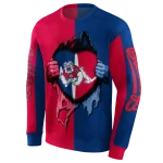 fresno state bulldogs heartbeat graphic red hoodie best selling