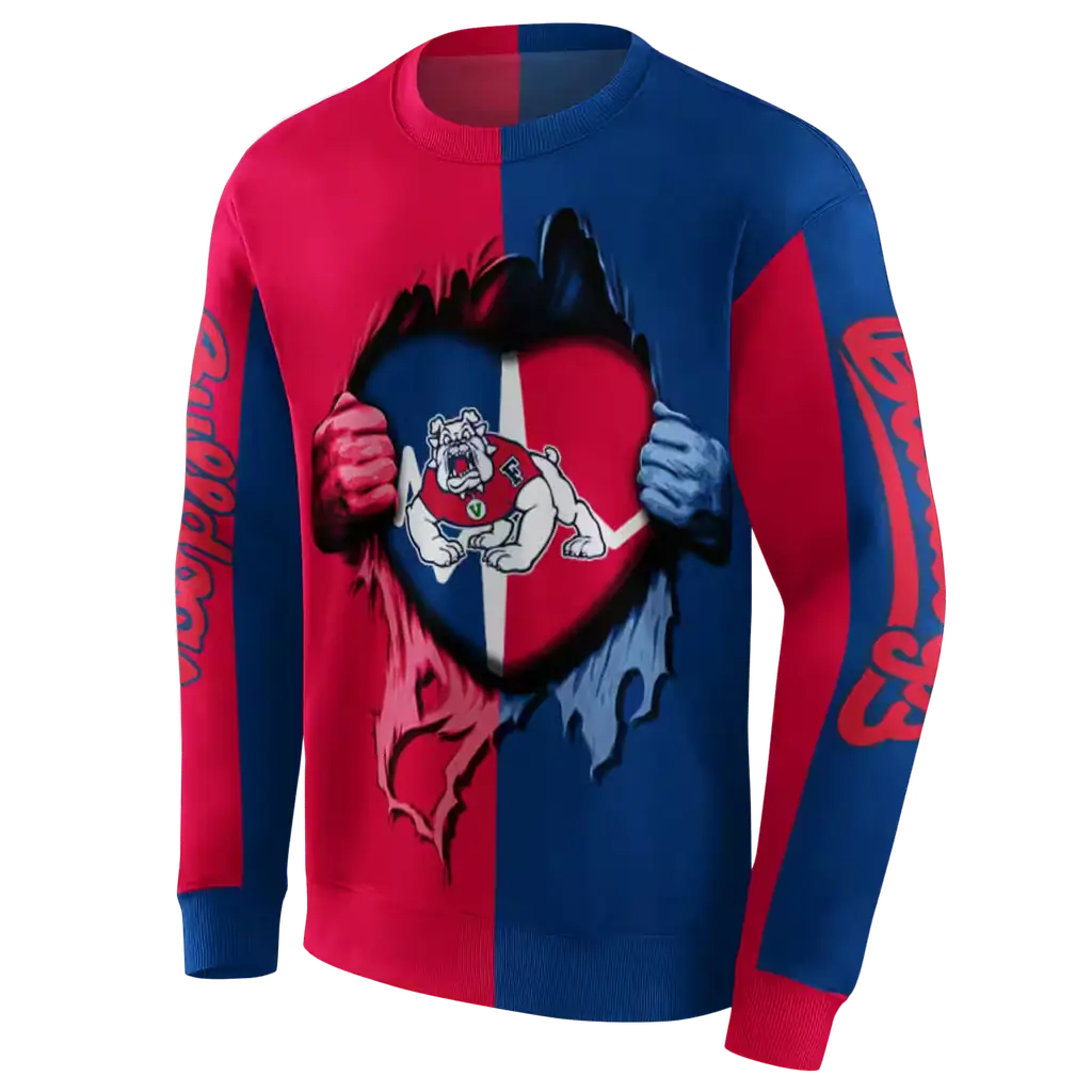 fresno state bulldogs heartbeat graphic red hoodie new arrival fresno state bulldogs heartbeat graphic red hoodie new arrival