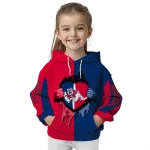 fresno state bulldogs heartbeat graphic red hoodie best selling