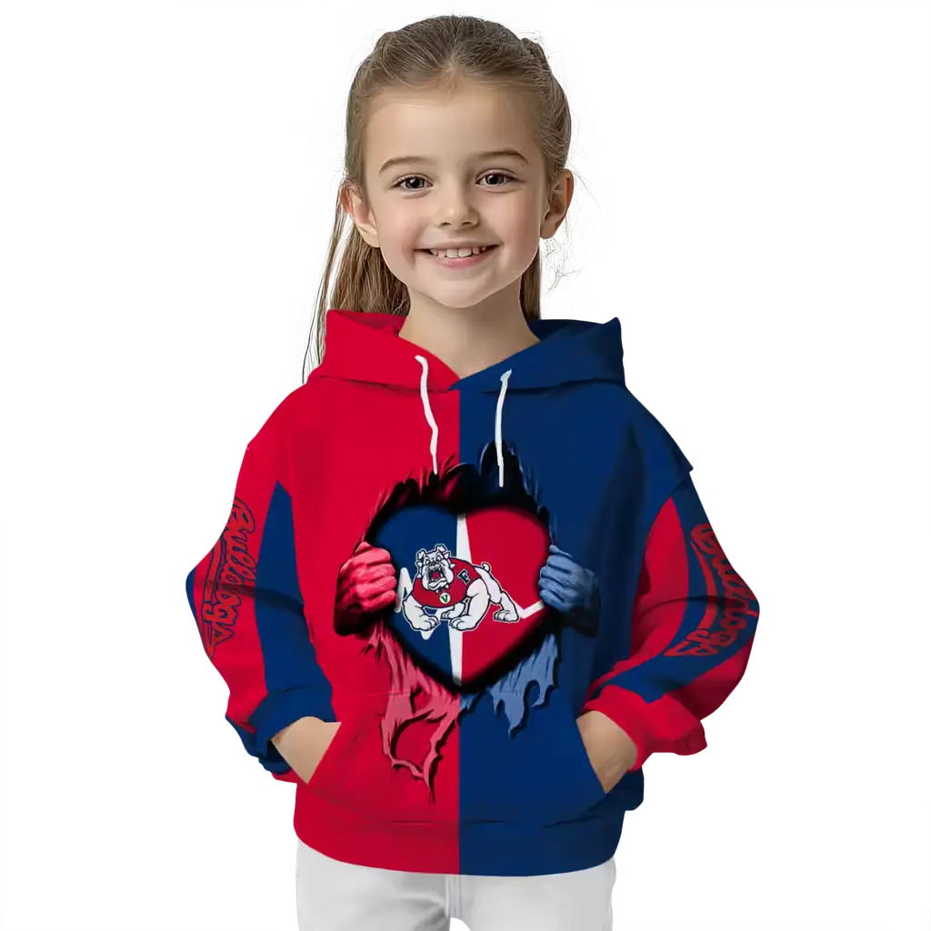 fresno state bulldogs heartbeat graphic red hoodie top rated fresno state bulldogs heartbeat graphic red hoodie top rated