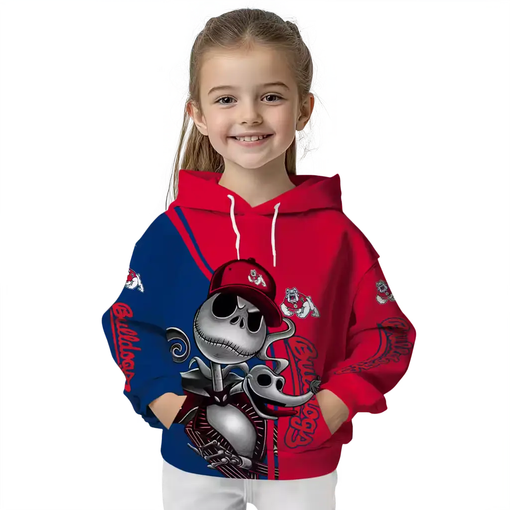fresno state bulldogs jack skellington red hoodie top rated fresno state bulldogs jack skellington red hoodie top rated