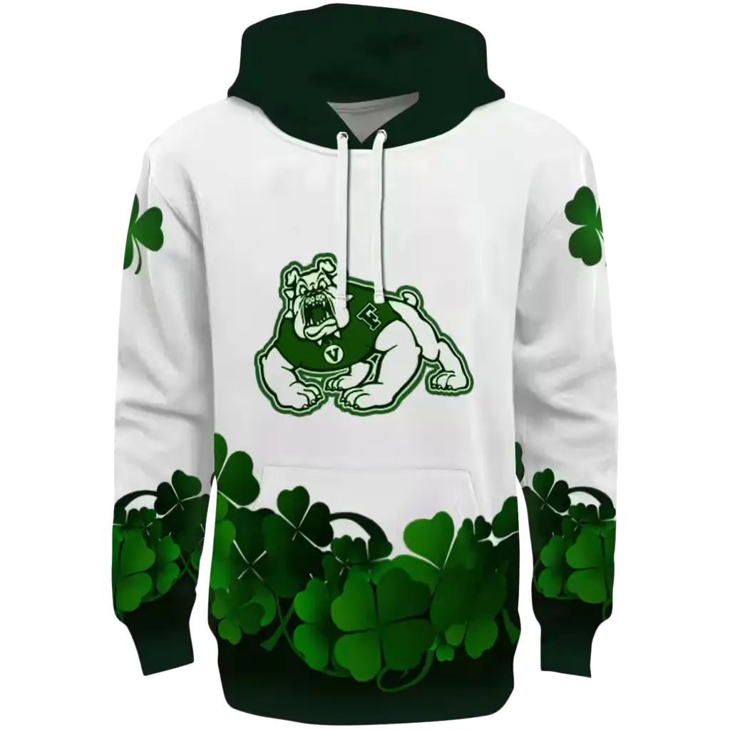 fresno state bulldogs lucky motif white green hoodie best selling fresno state bulldogs lucky motif white green hoodie best selling