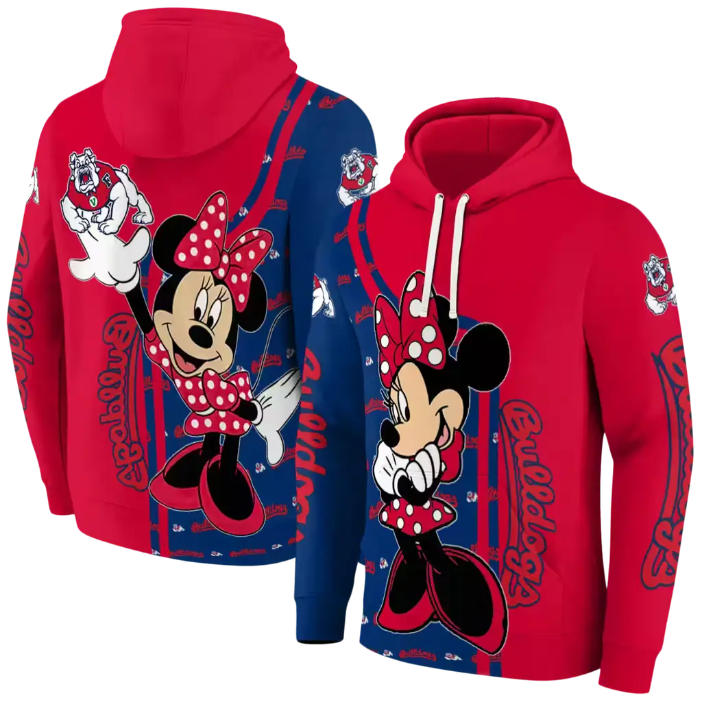 fresno state bulldogs minnie mouse red hoodie fashion forward fresno state bulldogs minnie mouse red hoodie fashion forward