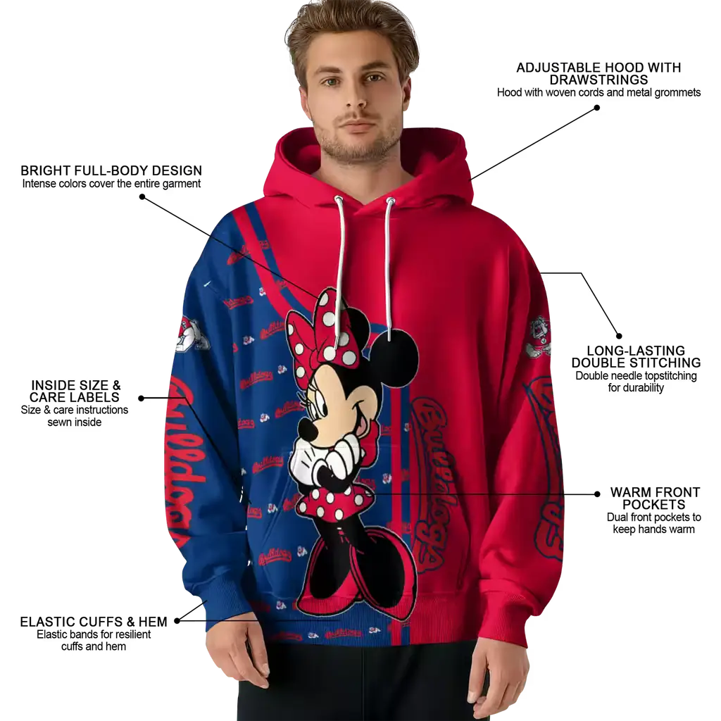 fresno state bulldogs minnie mouse red hoodie latest model fresno state bulldogs minnie mouse red hoodie latest model
