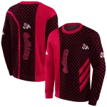 fresno state bulldogs monogram pattern red hoodie best selling