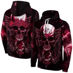 fresno state bulldogs skull artwork red black hoodie best selling