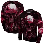 fresno state bulldogs skull artwork red black hoodie best selling