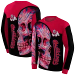 fresno state bulldogs skull motif red black hoodie best selling