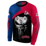 fresno state bulldogs skull punisher blue black hoodie best selling
