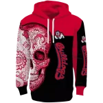 fresno state bulldogs sugar skull red black hoodie best selling