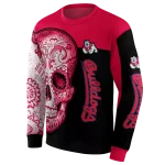 fresno state bulldogs sugar skull red black hoodie best selling