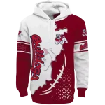 fresno state bulldogs triangular pattern red white hoodie best selling