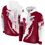 fresno state bulldogs triangular pattern red white hoodie best selling