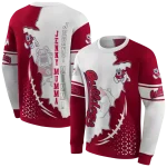 fresno state bulldogs triangular pattern red white hoodie best selling