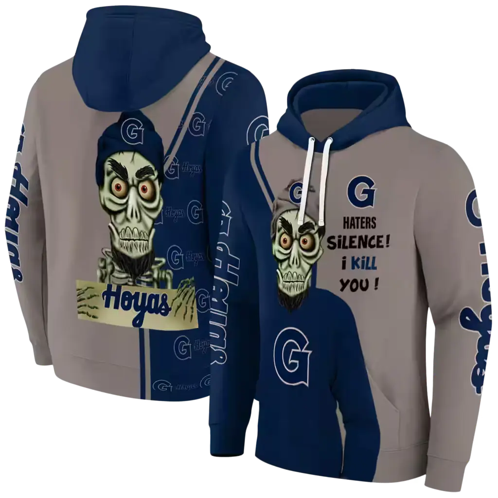 georgetown hoyas achmed skull blue hoodie fashion forward georgetown hoyas achmed skull blue hoodie fashion forward