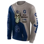 georgetown hoyas achmed skull blue hoodie best selling