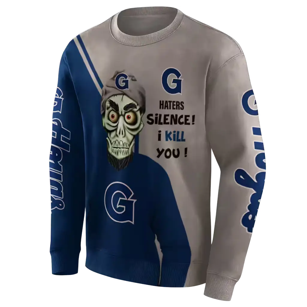 georgetown hoyas achmed skull blue hoodie new arrival georgetown hoyas achmed skull blue hoodie new arrival