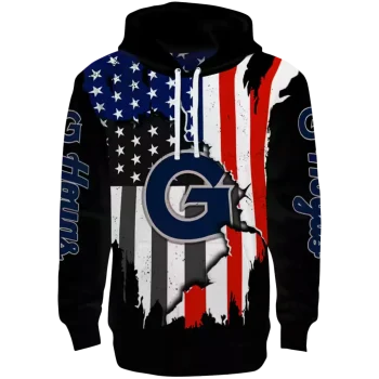 georgetown hoyas american pride black hoodie best selling