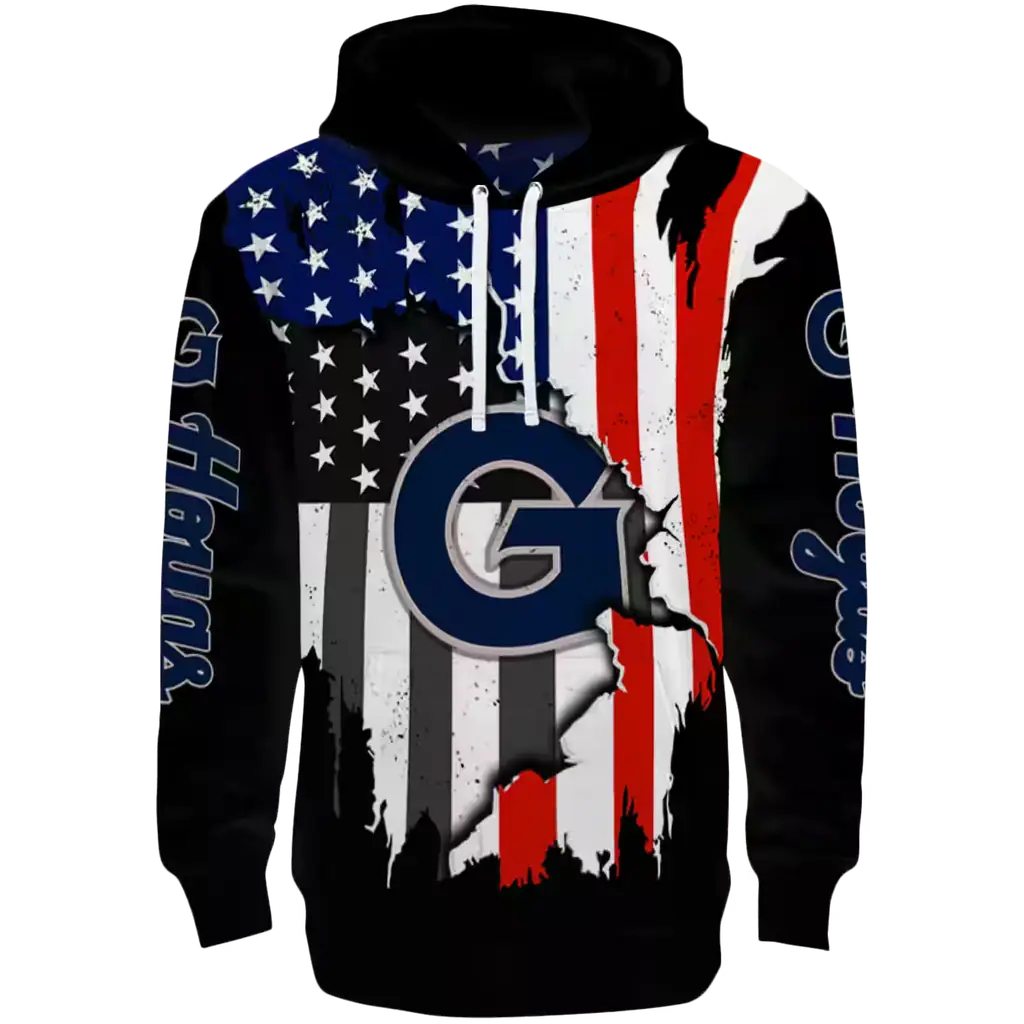 georgetown hoyas american pride black hoodie best selling georgetown hoyas american pride black hoodie best selling