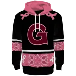georgetown hoyas awareness ribbon black pink hoodie best selling