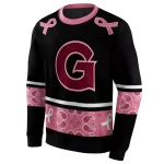 georgetown hoyas awareness ribbon black pink hoodie best selling