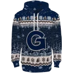 georgetown hoyas christmas trees blue hoodie best selling