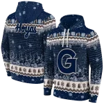 georgetown hoyas christmas trees blue hoodie best selling