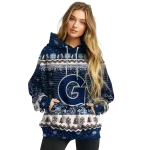 georgetown hoyas christmas trees blue hoodie best selling