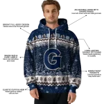 georgetown hoyas christmas trees blue hoodie best selling