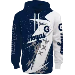 georgetown hoyas dynamic slash blue white hoodie best selling